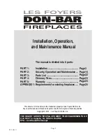 Preview for 2 page of DON-BAR Inserts Installation, Operation & Maintenance Manual