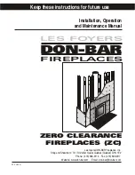 DON-BAR ZERO CLEARANCE ZC Series Installation, Operation And Maintenance Manual preview