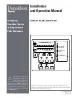 Donaldson Torit Checker board Installation, Operation, Service And Replacement Part Information preview