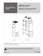 Preview for 1 page of Donaldson Torit WSO 20 Installation And Operation Manual