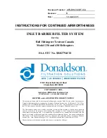 Donaldson AFS-BH430-IBF-ICA Instructions Manual предпросмотр