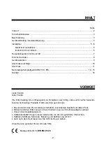 Предварительный просмотр 2 страницы Donaldson UDM 300 Operation Manual