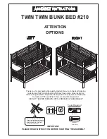 Предварительный просмотр 2 страницы Donco TWIN TWIN BUNK BED 210 Assembly Instructions Manual