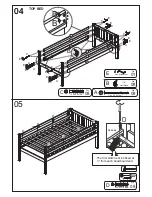 Предварительный просмотр 6 страницы Donco TWIN TWIN BUNK BED 210 Assembly Instructions Manual