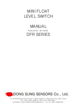 DONG SUNG SENSORS DFR Series Manual preview