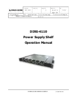 DONGAH ELECOMM DIRS-4110 Operation Manual preview