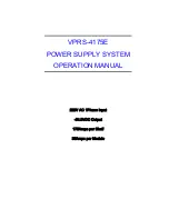 DONGAH ELECOMM VPRS-4175E Operation Manual preview