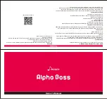 Donner Alpha Bass Owner'S Manual preview