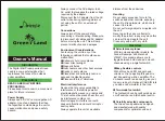 Preview for 1 page of Donner Green Land Series Owner'S Manual