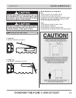 Предварительный просмотр 11 страницы Donovan Sidewinder Owner'S Manual