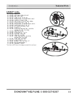 Предварительный просмотр 13 страницы Donovan Sidewinder Owner'S Manual