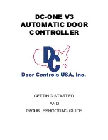 Preview for 1 page of Door Controls DC-ONE V3 Getting Started And Troubleshooting Manual