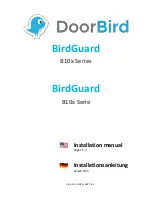 DoorBird BirdGuard B10x Series Installation Manual предпросмотр