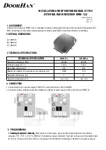 DoorHan DHRE-1 Installation And Operation Manual предпросмотр