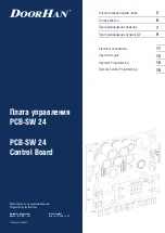 Предварительный просмотр 1 страницы DoorHan PCB-SW 24 Programming Instructions Manual