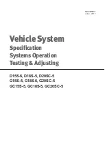 Doosan D15S-5 Specifications Systems Operation Testing & Adjusting preview