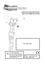 Doosan DCT17JS Operation And Maintenance preview