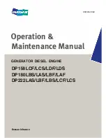 Предварительный просмотр 1 страницы Doosan DP158LCF Operation & Maintenance Manual