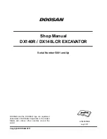 Preview for 3 page of Doosan DX140LCR Shop Manual