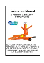 Preview for 1 page of Doosan FJ4B Instruction Manual