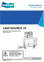 Предварительный просмотр 1 страницы Doosan LIGHTSOURCE V9 Operation And Maintenance Manual