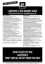 Dop Choice Lantern 5 for Rabbit Ears Operating Instructions Manual предпросмотр