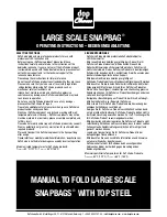 Preview for 2 page of Dop Choice SNAPBAG Operating Instructions