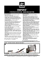 Preview for 1 page of Dop Choice SNAPGRID Operating Instructions