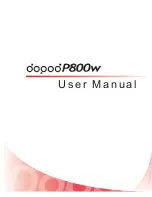 DOPOD P800W User Manual preview