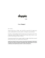 doppio SL513 User Manual preview