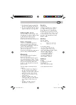 Preview for 5 page of Doppler 454502 Set Up And Operating Instructions Manual