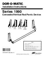 Dor-O-Matic 1990 Series Installation Instructions Manual предпросмотр