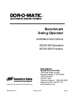 Dor-O-Matic 95239-900 Installation Instructions Manual предпросмотр