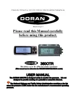 Предварительный просмотр 1 страницы Doran 360OTR User Manual