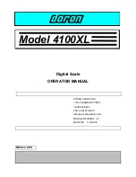 Предварительный просмотр 1 страницы Doran 4100XL Operator'S Manual