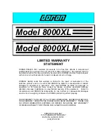 Preview for 6 page of Doran 8000XL Operator'S Manual