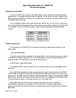 Doran 8600 FCS Operating Instructions Manual preview