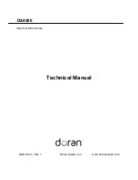 Doran DS4500 Technical Manual предпросмотр