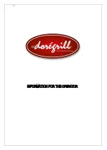 Preview for 16 page of DOREGRILL D-ONE User Manual