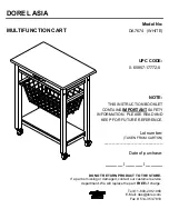 Preview for 1 page of Dorel Asia 0-65857-17772-5 Instruction Booklet