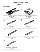 Preview for 4 page of Dorel Asia 2 Pack CH Dining Chairs Instruction Booklet