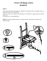 Preview for 5 page of Dorel Asia 2 Pack CH Dining Chairs Instruction Booklet