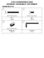 Предварительный просмотр 4 страницы Dorel Asia baby relax 2-IN-1 CONVERTIBLE CRIB Instruction Booklet