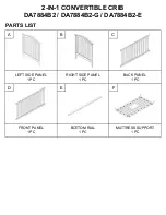 Preview for 5 page of Dorel Asia baby relax 2-IN-1 CONVERTIBLE CRIB Instruction Booklet