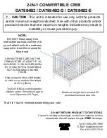 Предварительный просмотр 11 страницы Dorel Asia baby relax 2-IN-1 CONVERTIBLE CRIB Instruction Booklet