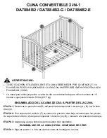 Предварительный просмотр 22 страницы Dorel Asia baby relax 2-IN-1 CONVERTIBLE CRIB Instruction Booklet