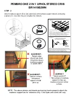 Preview for 8 page of Dorel Asia Bertini Pembrooke Upholstered Crib BR1419B2WN Instruction Booklet