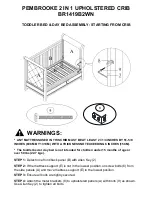 Preview for 11 page of Dorel Asia Bertini Pembrooke Upholstered Crib BR1419B2WN Instruction Booklet