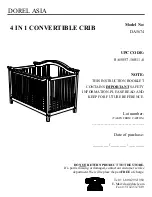 Preview for 1 page of Dorel Asia CRIB DA5674 Instruction Booklet