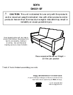 Preview for 8 page of Dorel Asia DA021-SF Instruction Booklet